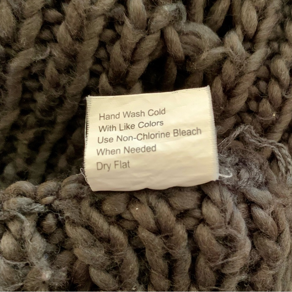 Gray Knit Infinity Scarf - Picture 2 of 3
